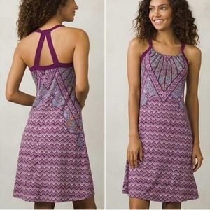 Prana purple Quinn halter style dress women's size XS